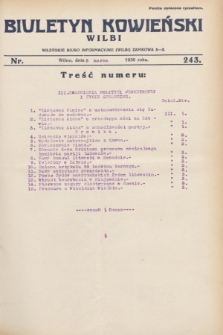 Biuletyn Kowieński Wilbi. 1930, nr 243 (5 marca)