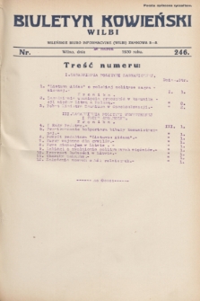 Biuletyn Kowieński Wilbi. 1930, nr 246 (12 marca)