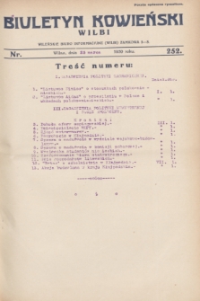 Biuletyn Kowieński Wilbi. 1930, nr 252 (25 marca)
