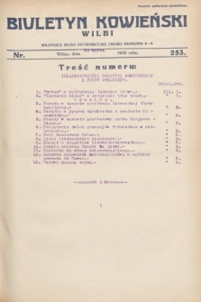 Biuletyn Kowieński Wilbi. 1930, nr 253 (26 marca)