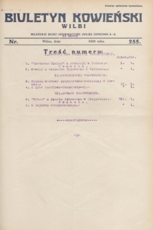 Biuletyn Kowieński Wilbi. 1930, nr 255 (31 marca)