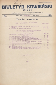 Biuletyn Kowieński Wilbi. 1930, nr 256 (1 kwietnia)