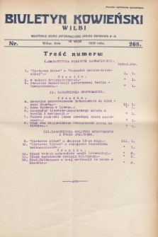 Biuletyn Kowieński Wilbi. 1930, nr 268 (14 maja)
