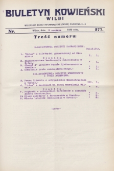 Biuletyn Kowieński Wilbi. 1930, nr 277 (3 czerwca)