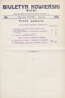 Biuletyn Kowieński Wilbi. 1930, nr 278 (10 czerwca)