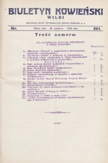 Biuletyn Kowieński Wilbi. 1930, nr 281 (17 czerwca)