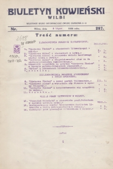 Biuletyn Kowieński Wilbi. 1930, nr 287 (5 lipca)
