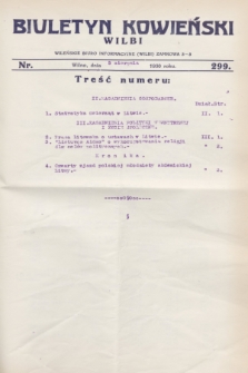 Biuletyn Kowieński Wilbi. 1930, nr 299 (5 sierpnia)