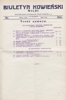 Biuletyn Kowieński Wilbi. 1930, nr 300 (9 sierpnia)