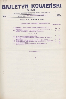 Biuletyn Kowieński Wilbi. 1930, nr 338 (21 października)