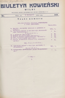 Biuletyn Kowieński Wilbi. 1930, nr 342 (4 listopada)