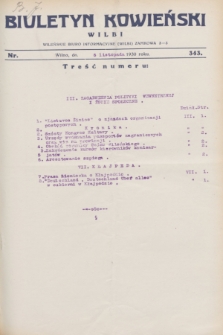 Biuletyn Kowieński Wilbi. 1930, nr 343 (6 listopada)