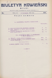 Biuletyn Kowieński Wilbi. 1930, nr 344 (8 listopada)