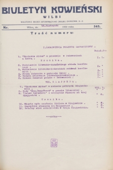 Biuletyn Kowieński Wilbi. 1930, nr 345 (12 listopada)
