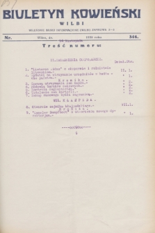 Biuletyn Kowieński Wilbi. 1930, nr 346 (14 listopada)