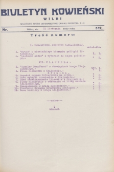 Biuletyn Kowieński Wilbi. 1930, nr 352 (21 listopada)