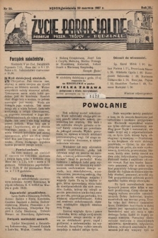 Życie Parafjalne : parafja Przen. Trójcy w Będzinie. 1937, nr 25