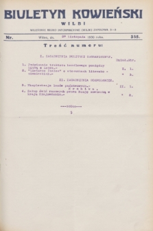 Biuletyn Kowieński Wilbi. 1930, nr 355 (27 listopada)