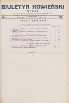 Biuletyn Kowieński Wilbi. 1930, nr 356 (29 listopada)