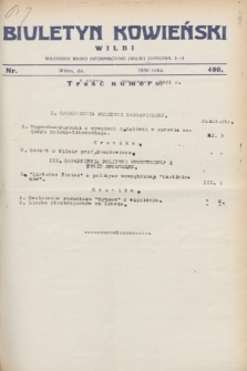 Biuletyn Kowieński Wilbi. 1931, nr 400 (6 marca)