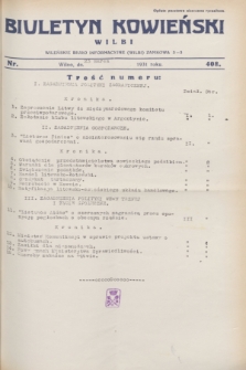 Biuletyn Kowieński Wilbi. 1931, nr 408 (23 marca)