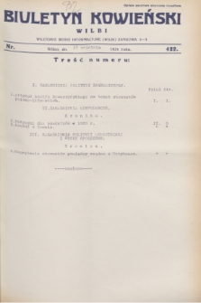 Biuletyn Kowieński Wilbi. 1931, nr 422 (17 kwietnia)