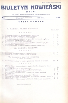 Biuletyn Kowieński Wilbi. 1931, nr 428 (24 kwietnia)