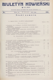 Biuletyn Kowieński Wilbi. 1931, nr 433 (30 kwietnia)