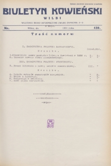 Biuletyn Kowieński Wilbi. 1931, nr 439 (8 maja)