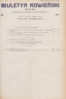 Biuletyn Kowieński Wilbi. 1931, nr 467 (23 czerwca)