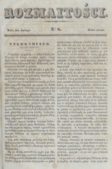 Rozmaitości : pismo dodatkowe do Gazety Lwowskiej. 1844, nr 8