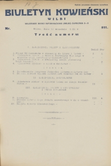 Biuletyn Kowieński Wilbi. 1931, nr 511 (12 września)