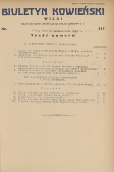 Biuletyn Kowieński Wilbi. 1931, nr 546 (30 października)