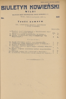 Biuletyn Kowieński Wilbi. 1931, nr 548 (4 listopada)