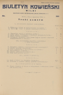 Biuletyn Kowieński Wilbi. 1931, nr 569 (4 grudnia)