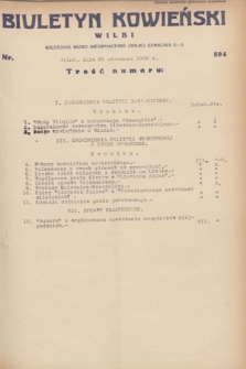 Biuletyn Kowieński Wilbi. 1932, nr 594 (20 stycznia)