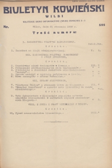 Biuletyn Kowieński Wilbi. 1932, nr 595 (21 stycznia)