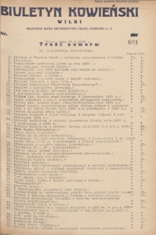 Biuletyn Kowieński Wilbi. 1932, nr 601 (30 stycznia)