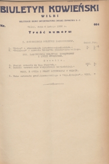 Biuletyn Kowieński Wilbi. 1932, nr 604 (6 lutego)