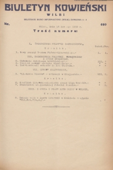 Biuletyn Kowieński Wilbi. 1932, nr 609 (13 lutego)