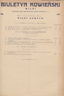 Biuletyn Kowieński Wilbi. 1932, nr 611 (16 lutego)