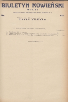 Biuletyn Kowieński Wilbi. 1932, nr 613 (19 lutego)