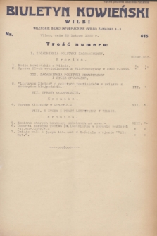 Biuletyn Kowieński Wilbi. 1932, nr 615 (23 lutego)