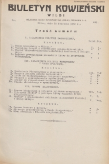 Biuletyn Kowieński Wilbi. 1932, nr 645 (15 kwietnia)