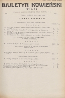 Biuletyn Kowieński Wilbi. 1932, nr 651 (23 kwietnia)