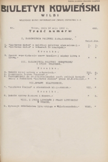 Biuletyn Kowieński Wilbi. 1932, nr 662 (12 maja)