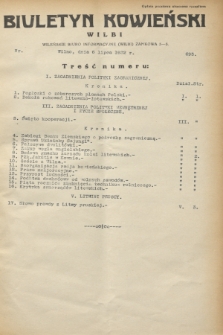 Biuletyn Kowieński Wilbi. 1932, nr 693 (6 lipca)