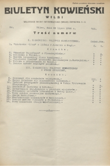 Biuletyn Kowieński Wilbi. 1932, nr 703 (28 lipca)