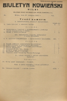 Biuletyn Kowieński Wilbi. 1932, nr 714 (20 sierpnia)