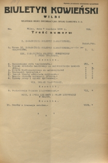 Biuletyn Kowieński Wilbi. 1932, nr 722 (7 września)